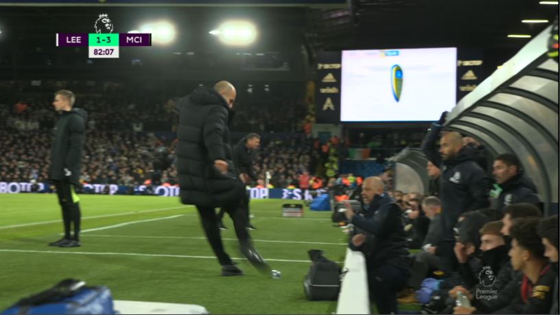 Pep Guardiola, reacție “de milioane” după ce l-a lovit cu o sticlă pe un antrenor de la Leeds