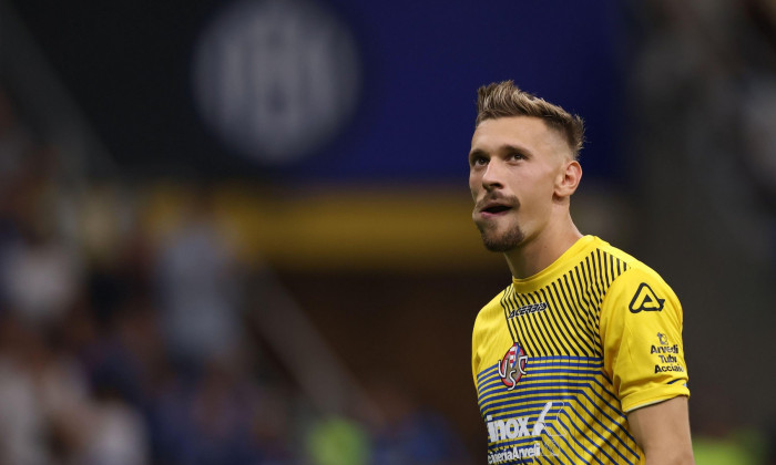 Milan, Italy, 30th August 2022. Andrei Radu of US Cremonese reacts during the Serie A match at Giuseppe Meazza, Milan. Picture credit should read: Jonathan Moscrop / Sportimage