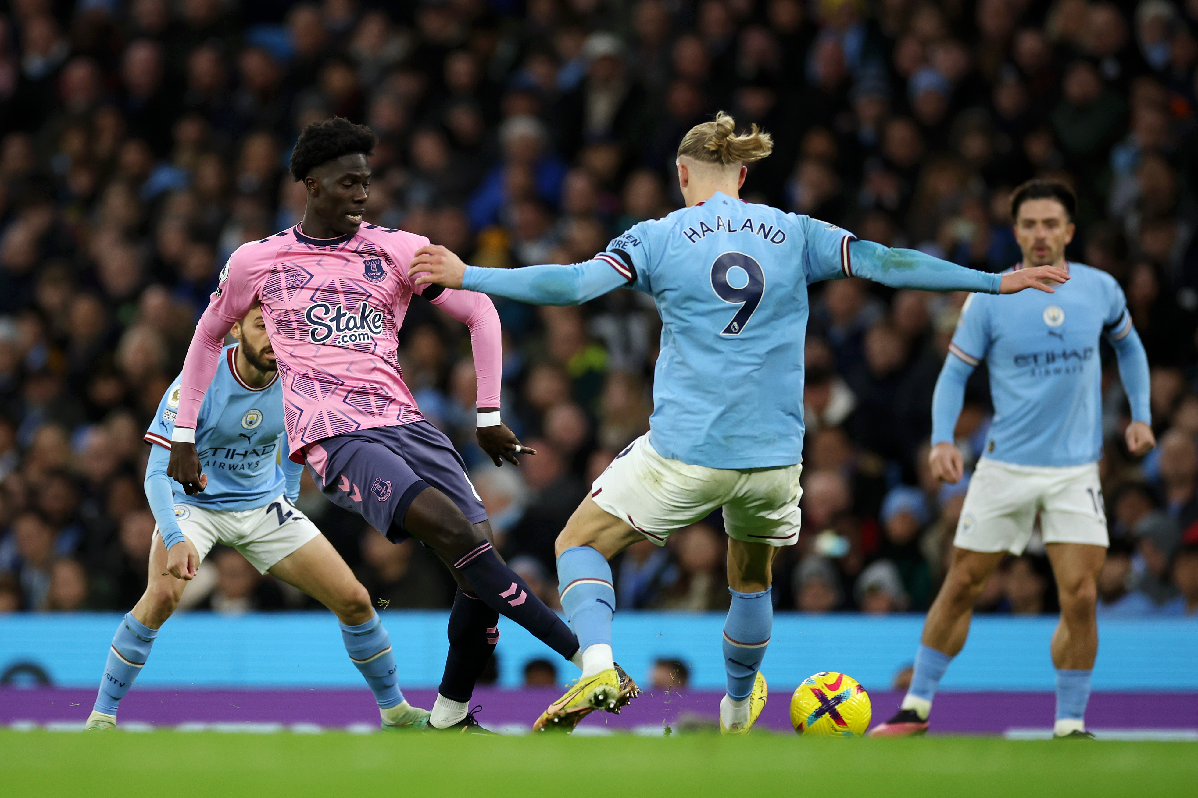 Manchester City - Everton 1-1. Haaland a marcat degeaba al 21-lea gol în 15 etape, pentru că Gray a egalat superb