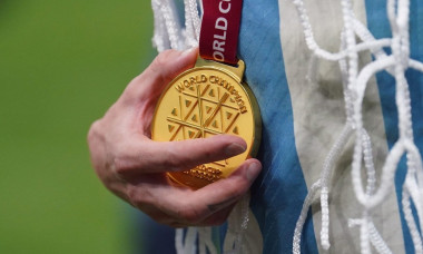 A general view of a World Cup Winners medal following the FIFA World Cup final at Lusail Stadium, Qatar. Picture date: Sunday December 18, 2022.