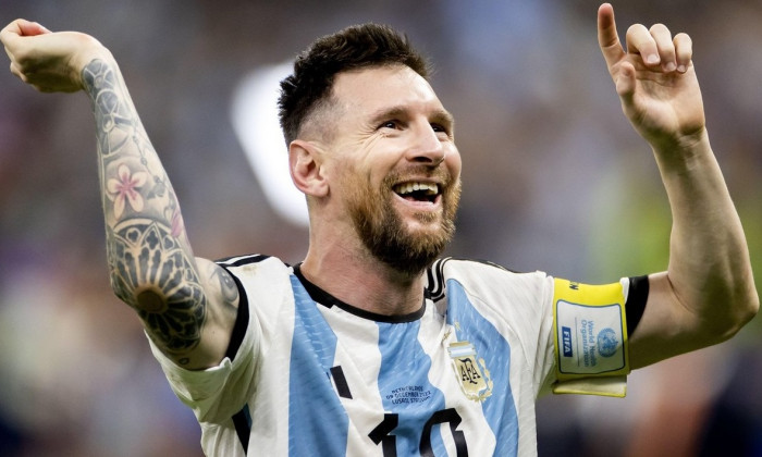 Al Daayen, Qatar. 09th Dec, 2022. AL DAAYEN - Lionel Messi of Argentina after the FIFA World Cup Qatar 2022 quarterfinal match between the Netherlands and Argentina at the Lusail Stadium on December 9, 2022 in Al Daayen, Qatar. ANP KOEN VAN WEEL netherlan