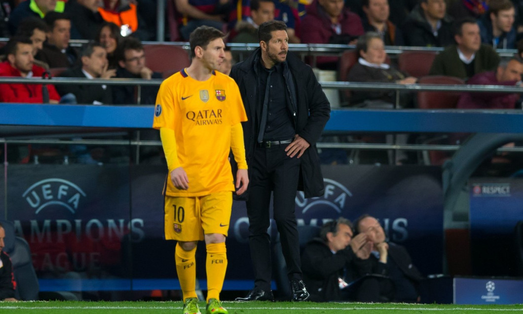 UEFA Champions League 2015/16 Quarter Finals First Leg Barcelona v Atletico Madrid Camp Nou, Barcelona, Spain - 5 Apr 2016