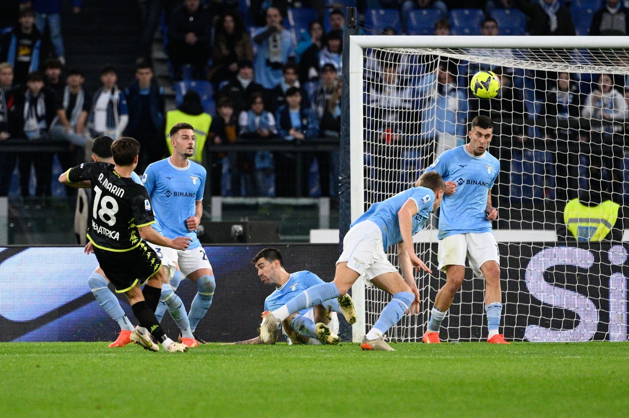 Reacția lui Răzvan Marin după golul spectaculos înscris cu Lazio în prelungiri