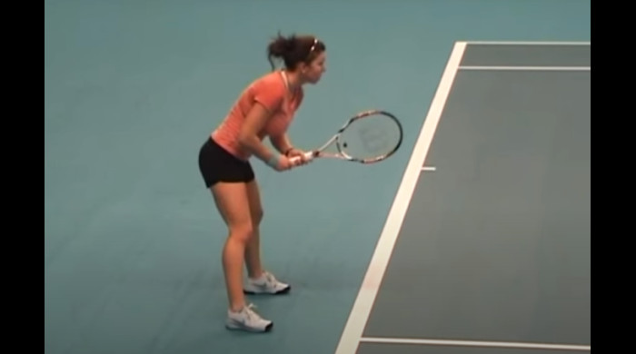 Simona Halep, la primul său meci în circuitul WTA, 2009 / Foto: captură YouTube @AliciaHub