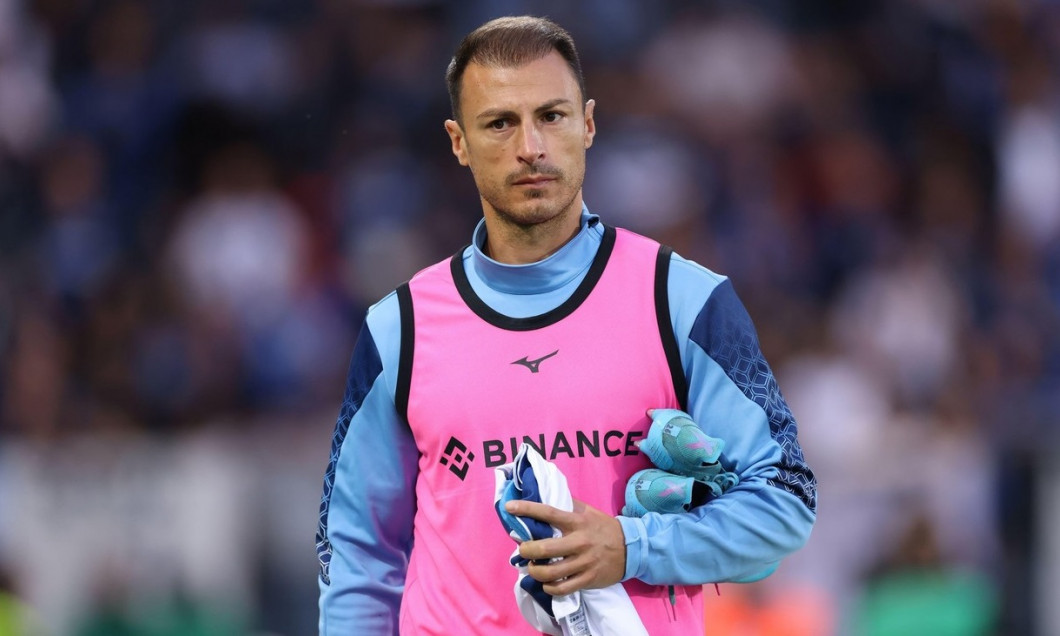 Bergamo, Italy, 23rd October 2022. Stefan Radu of SS Lazio looks on as he makes his way to the bench prior to the Serie A match at Gewiss Stadium, Bergamo. Picture credit should read: Jonathan Moscrop / Sportimage