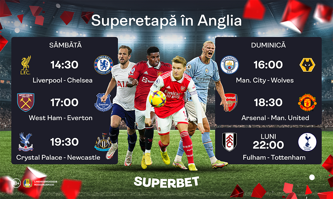 (P) Etapa derby-urilor în Premier League: Descoperă oferta de SuperPariuri