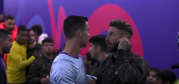 Cristiano Ronaldo l-a luat în brațe pe Sergio Ramos, apoi l-a atenționat că are o problemă! Cum a reacționat fundașul