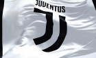 Turin, Italy, July 2022: The flag of Juventus Football Club waving. Juventus is a professional football club based in Turin. Italy