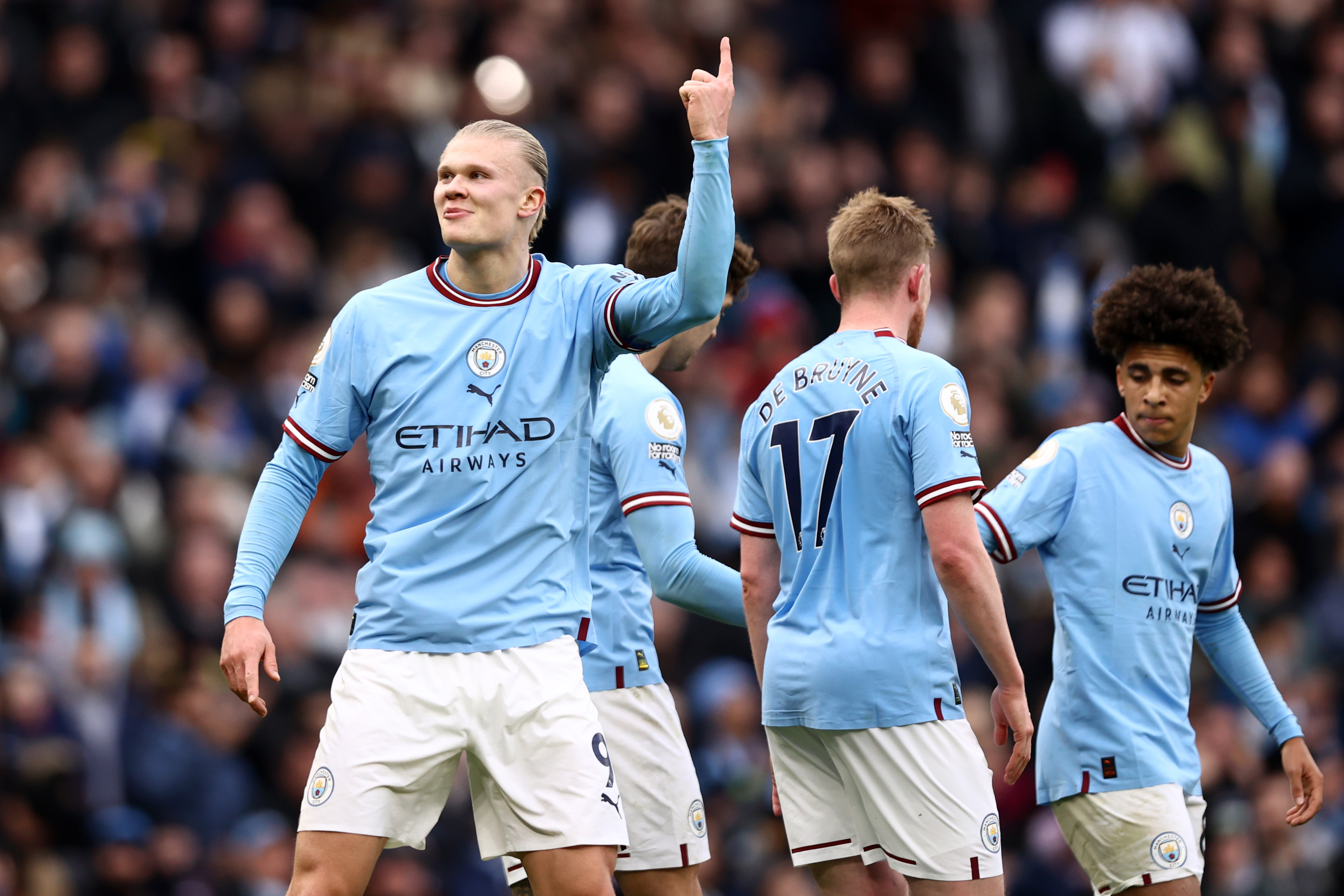 Manchester City - Wolverhampton 3-0. Erling Haaland a reușit un nou hat-trick