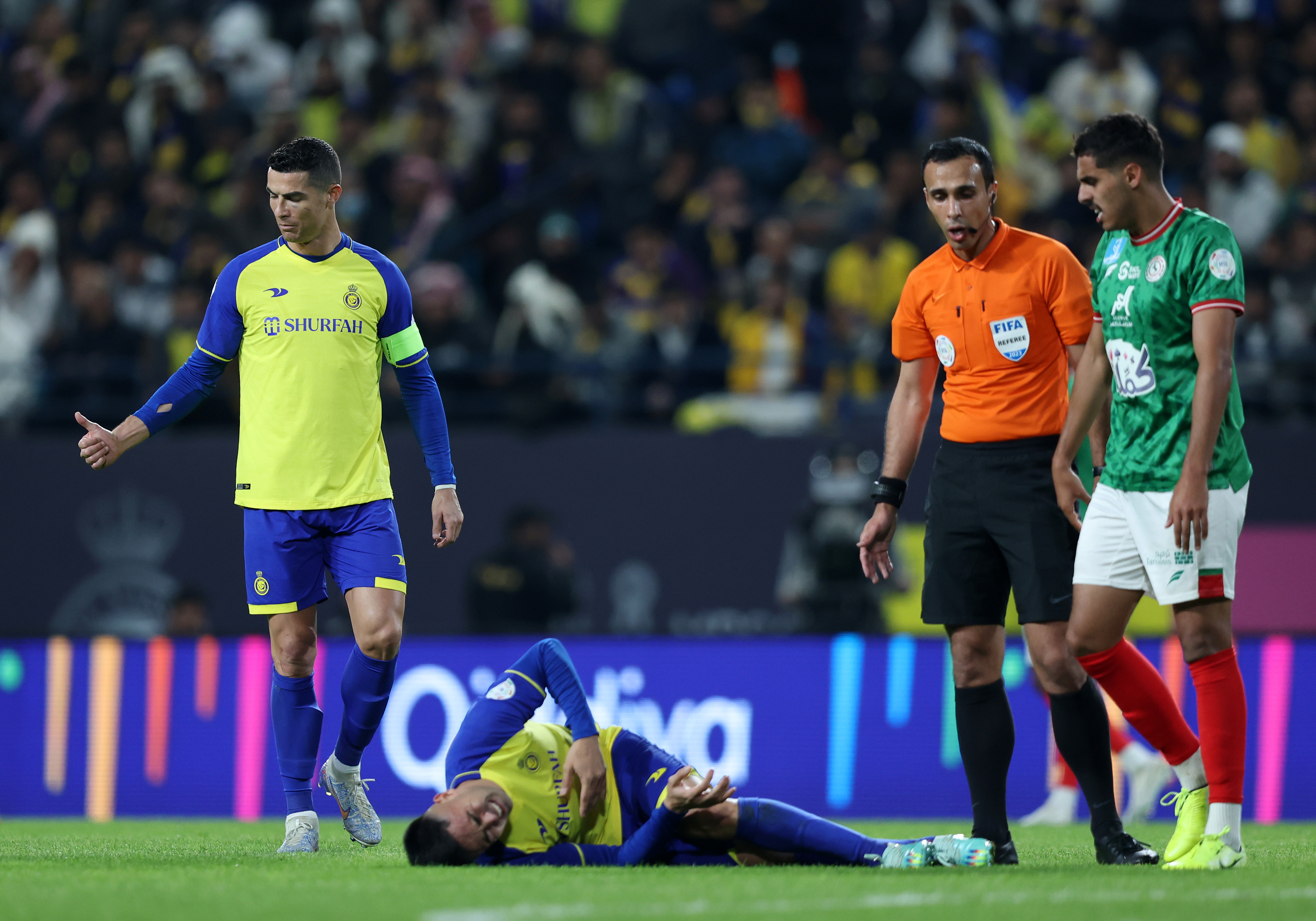 Cristiano Ronaldo a debutat pentru Al Nassr. Cum arată portughezul după ce a fost ”boxat” de Navas