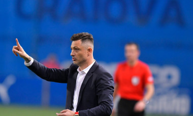 Mirel Radoi reactioneaza in meciul de fotbal dintre Universitatea Craiova si FC Zorya Luhansk, din cadrul UEFA Europa Co