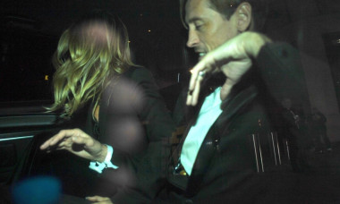*EXCLUSIVE* Peter Crouch and Abbey Clancy enjoy a boozy night out leaving the Londoner Hotel after the Capital Make Some Noise Bash. *PICTURES TAKEN ON THE 22/11/2022*