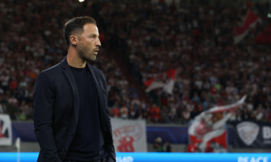 Leipzig, Germany. 06th Sep, 2022. Soccer: Champions League, RB Leipzig - Shakhtyor Donetsk, Group Stage, Group F, Matchday 1 at Red Bull Arena, Leipzig coach Domenico Tedesco is on the pitch before the match. Credit: Jan Woitas/dpa/Alamy Live News