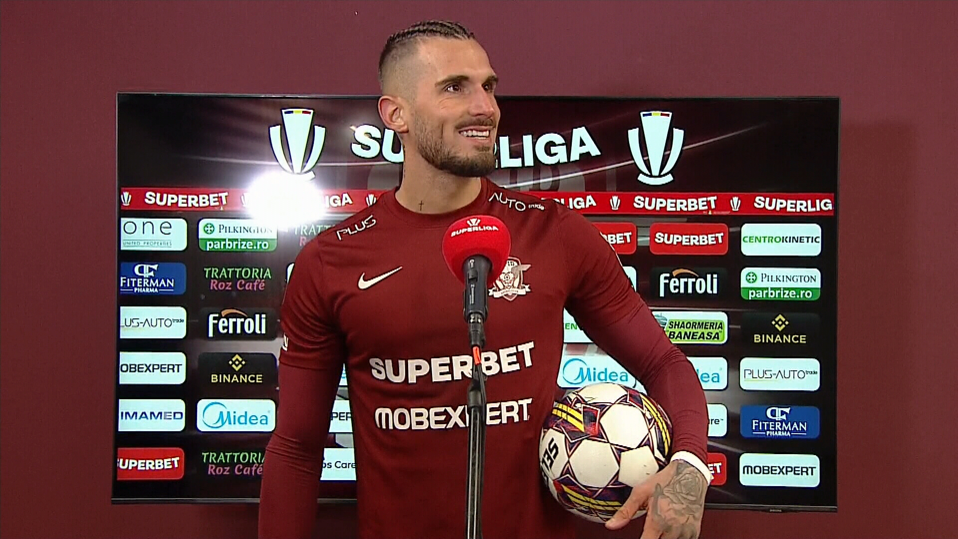 Marko Dugandzic a ”confiscat” mingea, după cele trei goluri marcate cu Voluntari: ”O seară fantastică”