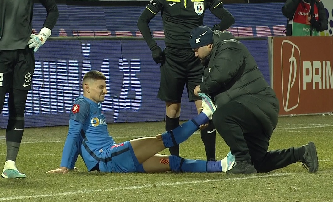 Iulian Cristea a ieșit accidentat la Cluj. Care este situația fotbalistului de la FCSB