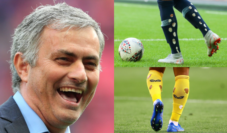 Jose Mourinho nu s-a putut abține, după ce a văzut că fotbaliștii au început să își găurească jambierele