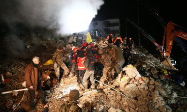 A person rescued after 26 hours in the wreckage of collapsed building in Osmaniye