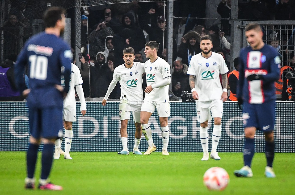 PSG, OUT din Cupa Franței! Parizienii pierd cu Olympique Marseille, 1-2. Leo Messi și Neymar, integraliști