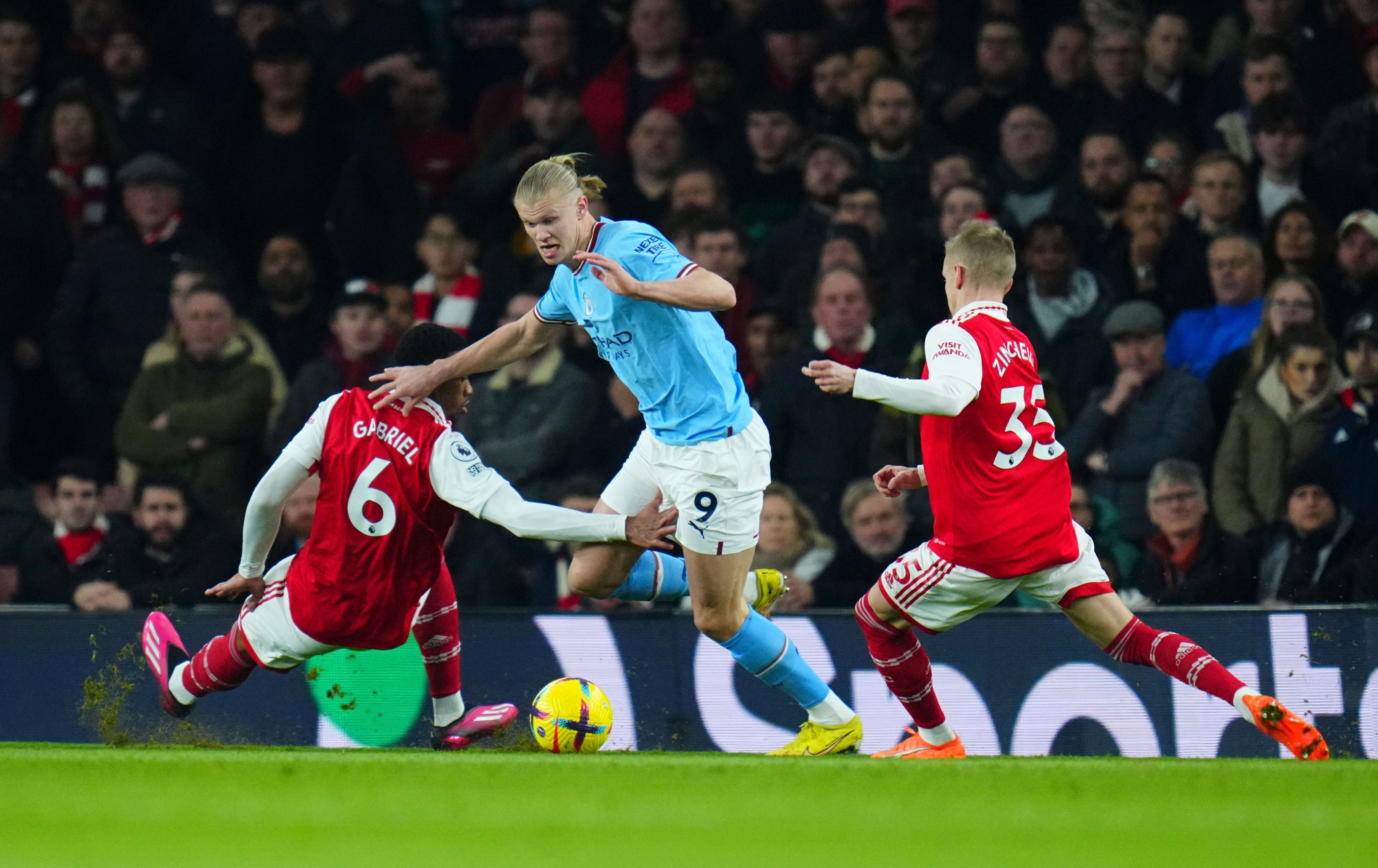 Arsenal - Manchester City 1-1, pe Digi Sport 2. Saka egalează din penalty