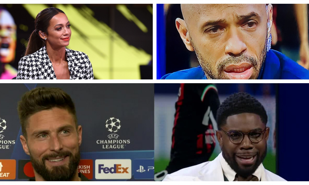 Kate Abdo, Thierry Henry, Olivier Giroud și Micah Richards / Foto: colaj Digi Sport / Profimedia/Intagram-@kateabdo