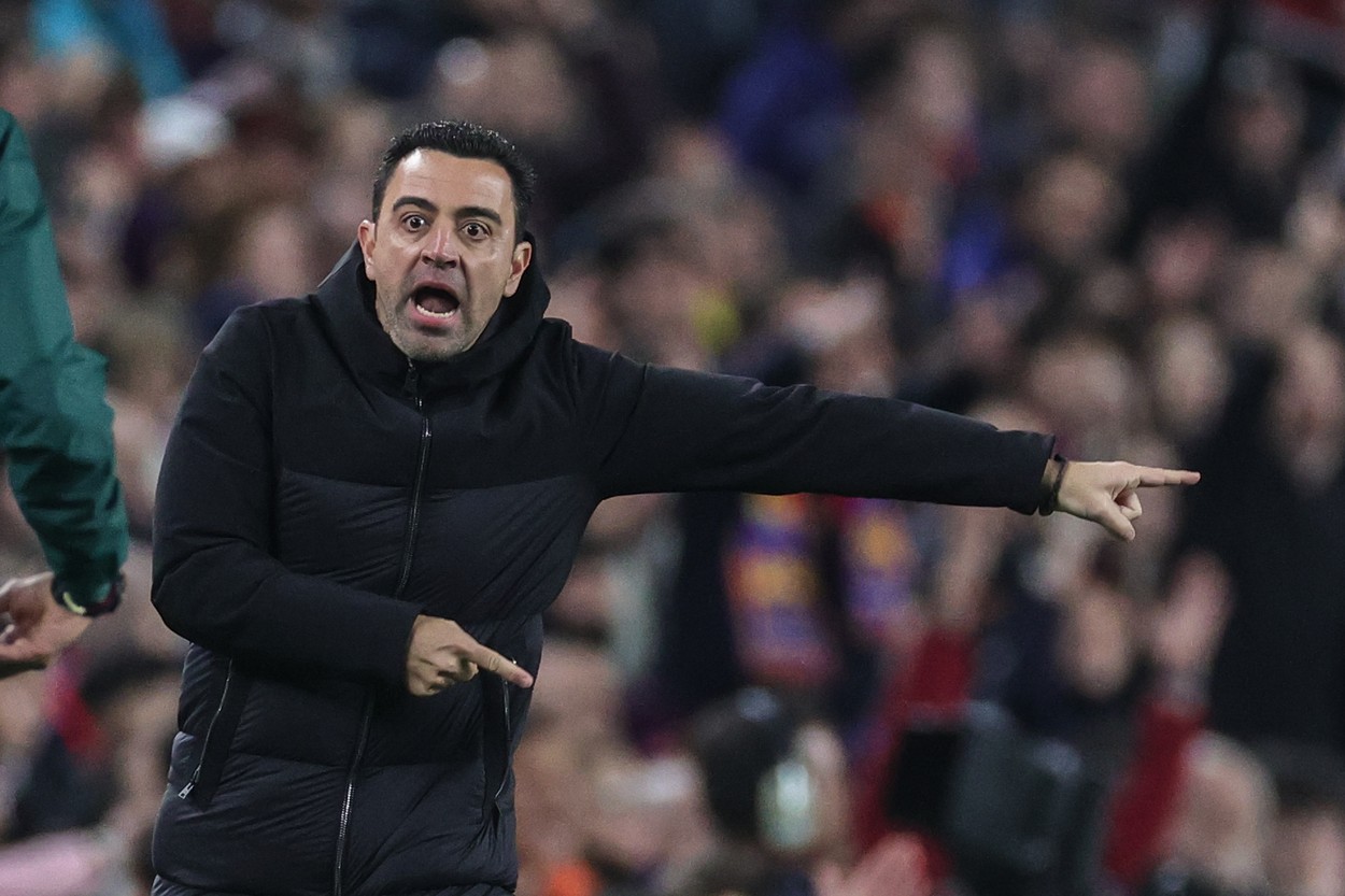 Xavi a cedat la conferința de presă de după Barcelona - Manchester United 2-2