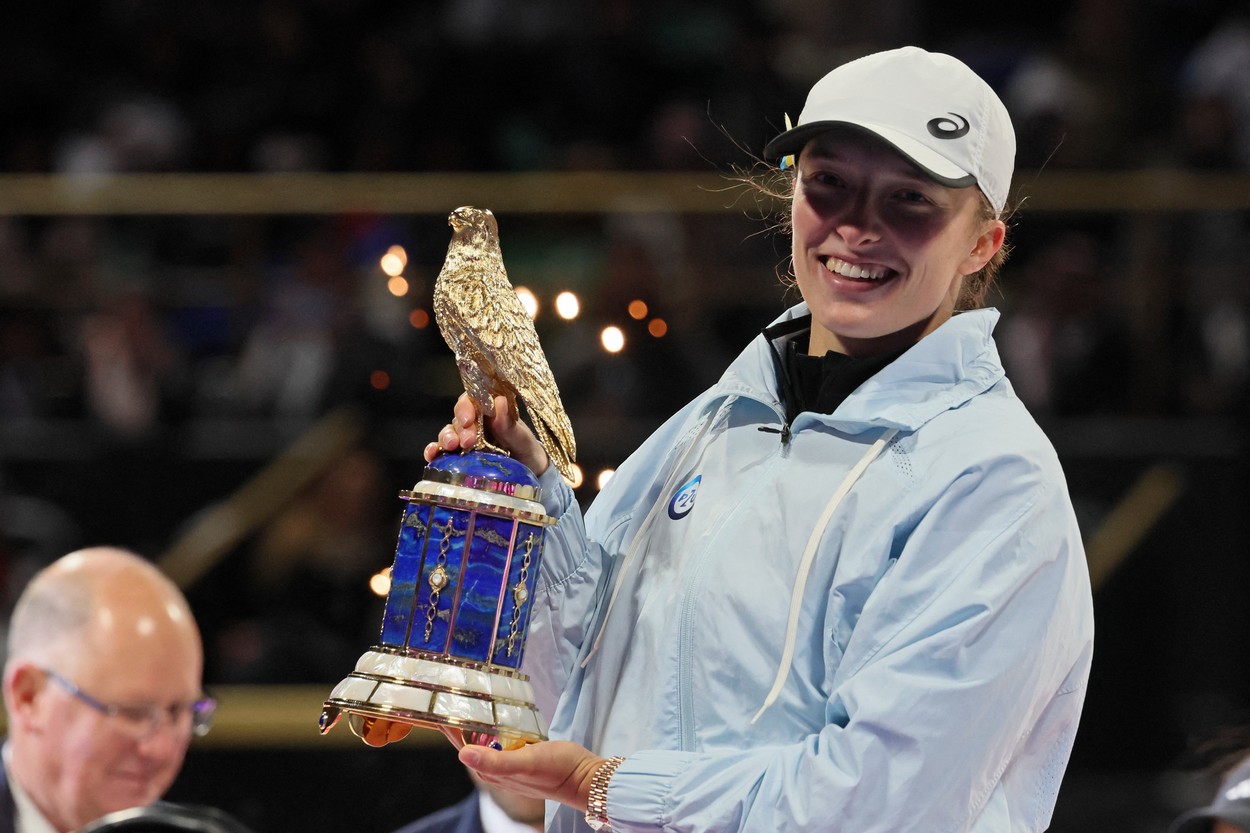 Iga Swiatek a câștigat turneul WTA din Doha! A învins-o categoric în finală pe Jessica Pegula