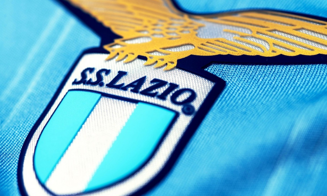 Close up of S.S. Lazio jersey