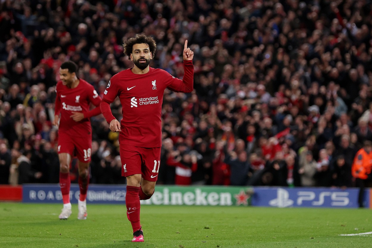 Salah, lider în clasamentul golgheterilor în Champions League. Egipteanul a stabilit două recorduri