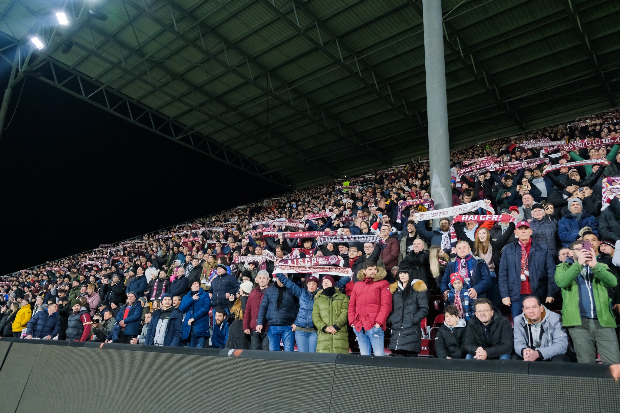 Atmosferă de Europa la partida CFR - Lazio. Ardelenii au anunțat câți suporteri au fost prezenți în Gruia