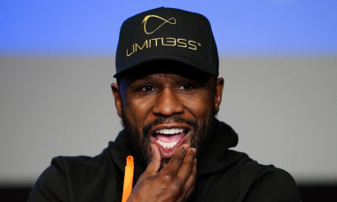 Floyd Mayweather during a press conference at the Leonardo Royal Hotel, London. Picture date: Wednesday February 22, 2023.