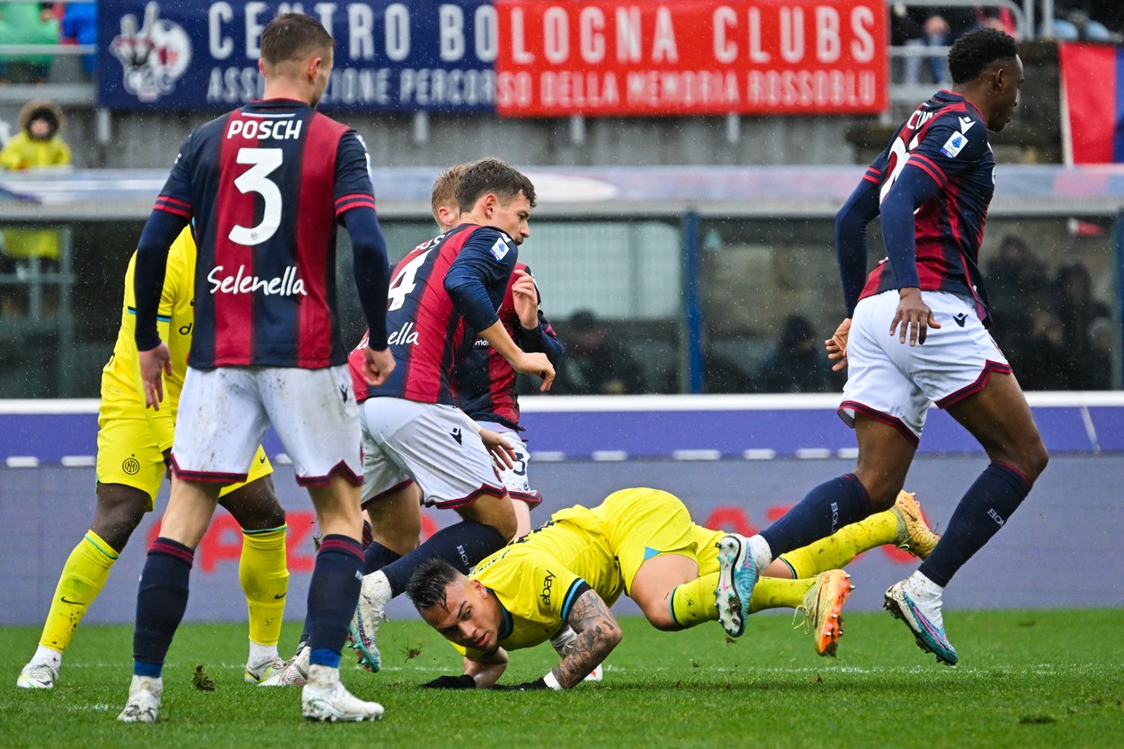 Bologna - Inter 1-0. Nerazzurri pierd puncte prețioase în lupta pentru titlu