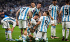 Doha, Qatar. 18th Dec, 2022. Angel Di Maria (Arg) celebrate the goal for 2:0 with Lionel Messi (Arg), Rodrigo de Paul (Arg), Julian Alvarez (Arg), Enzo Fernandez (Arg), Cristian Romero (Arg)Argentina - FranceFinal MatchArgentinien - FrankreichWorld C