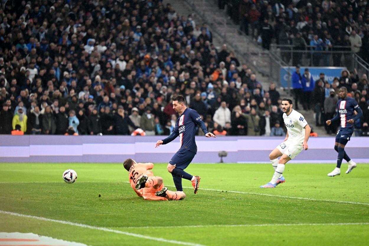 Leo Messi, ratare uriașă în OM - PSG 0-3. Execuția necaracteristică pentru argentinian