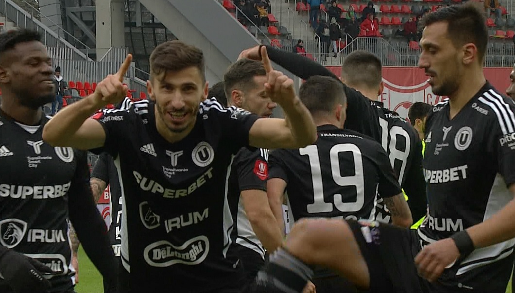 Hermannstadt - U Cluj 1-1, DGS 1. Balaure a egalat la puțin timp după ce a intrat