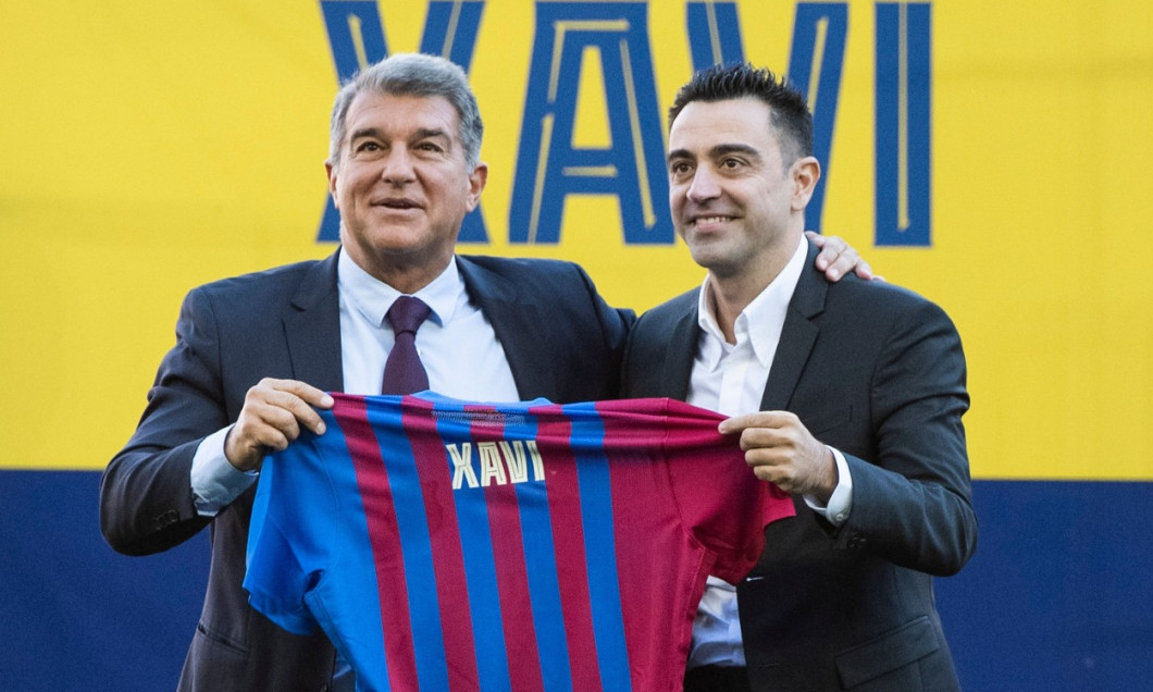 Xavi Hernandez press conference, Nou Camp, Barcelona, Spain - 08 Nov 2021
