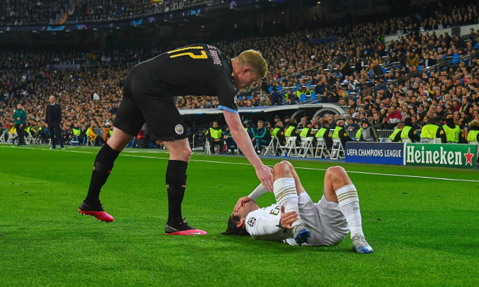 Real Madrid v Manchester City, UEFA Champions League, Round of 16, 1st Leg, Football, Santiago Bernabeu Stadium, Spain - 26 Feb 2020