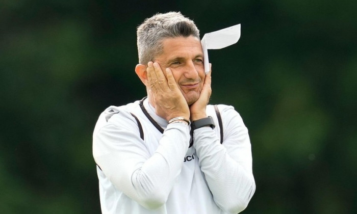 Wenum Wiesel, Netherlands. 01st July, 2022. WENUM-WIESEL, NETHERLANDS - JULY 1: head coach Razvan Lucescu of PAOK Saloniki during a Training Session of PAOK Saloniki at Sportpark Wiesel on July 1, 2022 in Wenum-Wiesel, Netherlands (Photo by Patrick Goosen