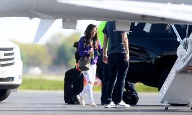 EXCLUSIVE: Tiger Woods and his girlfriend Erica Herman arriving at Repulic Airport in Long Island New York to get into Private Jet a day after missing the CUt at the PGA IN Bethpage Black Course