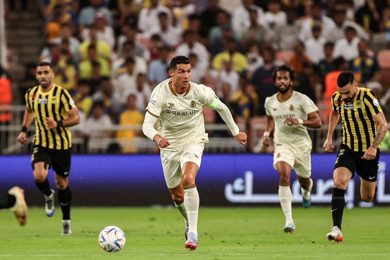 ”Ai uitat că e liga cămilelor”. Cristiano Ronaldo a încercat o pasă cu călcâiul. Unde a ajuns mingea starului de la Al-Nassr