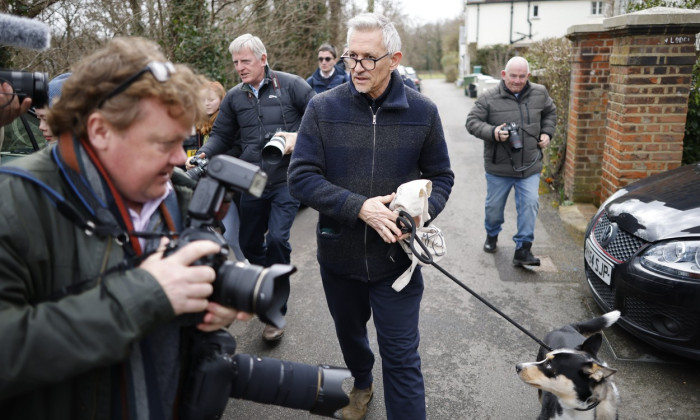 Gary Lineker Channel crossing comments, London, UK - 12 Mar 2023