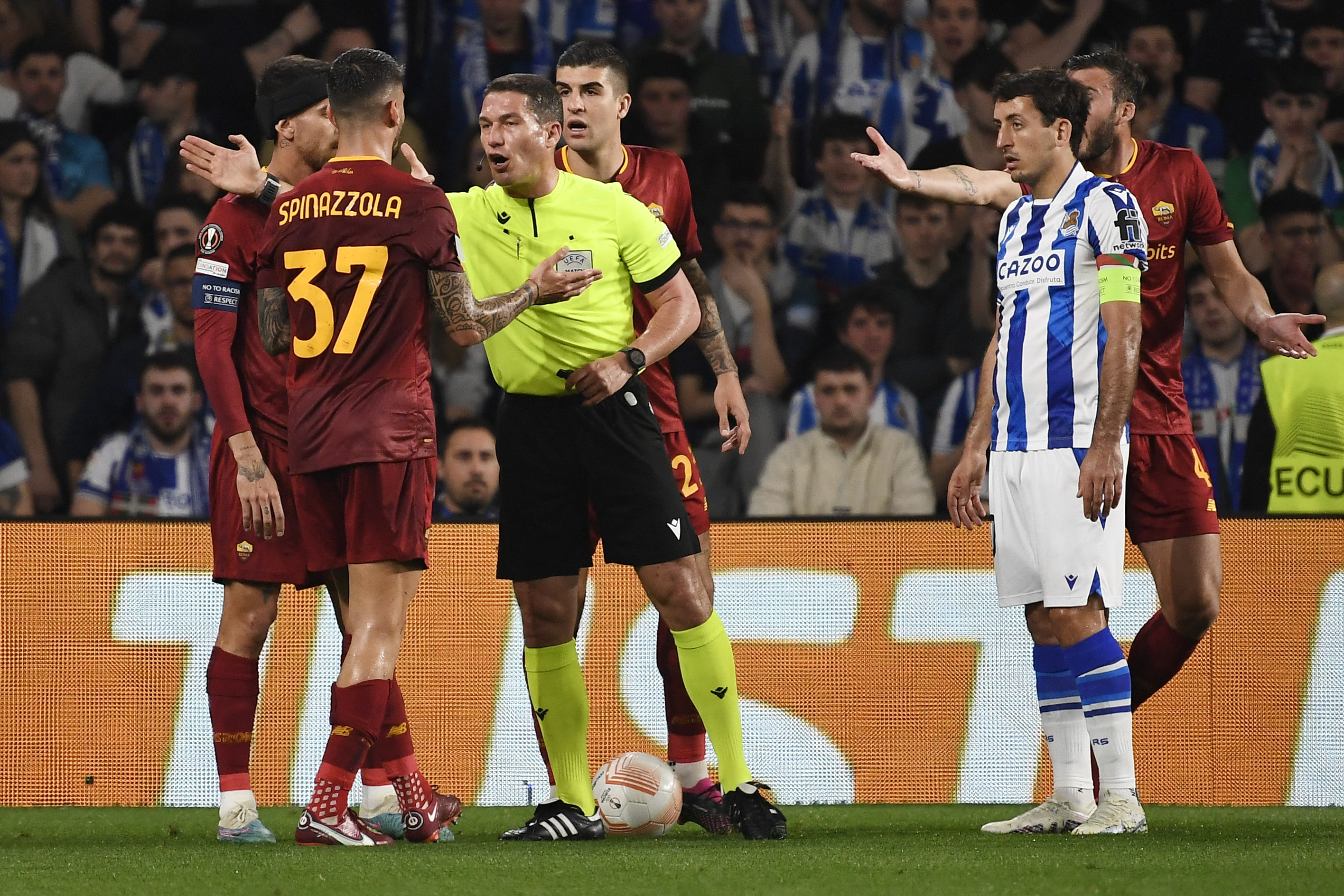 Nota primită de Istvan Kovacs, după partida Real Sociedad - AS Roma! Ce au reclamat italienii