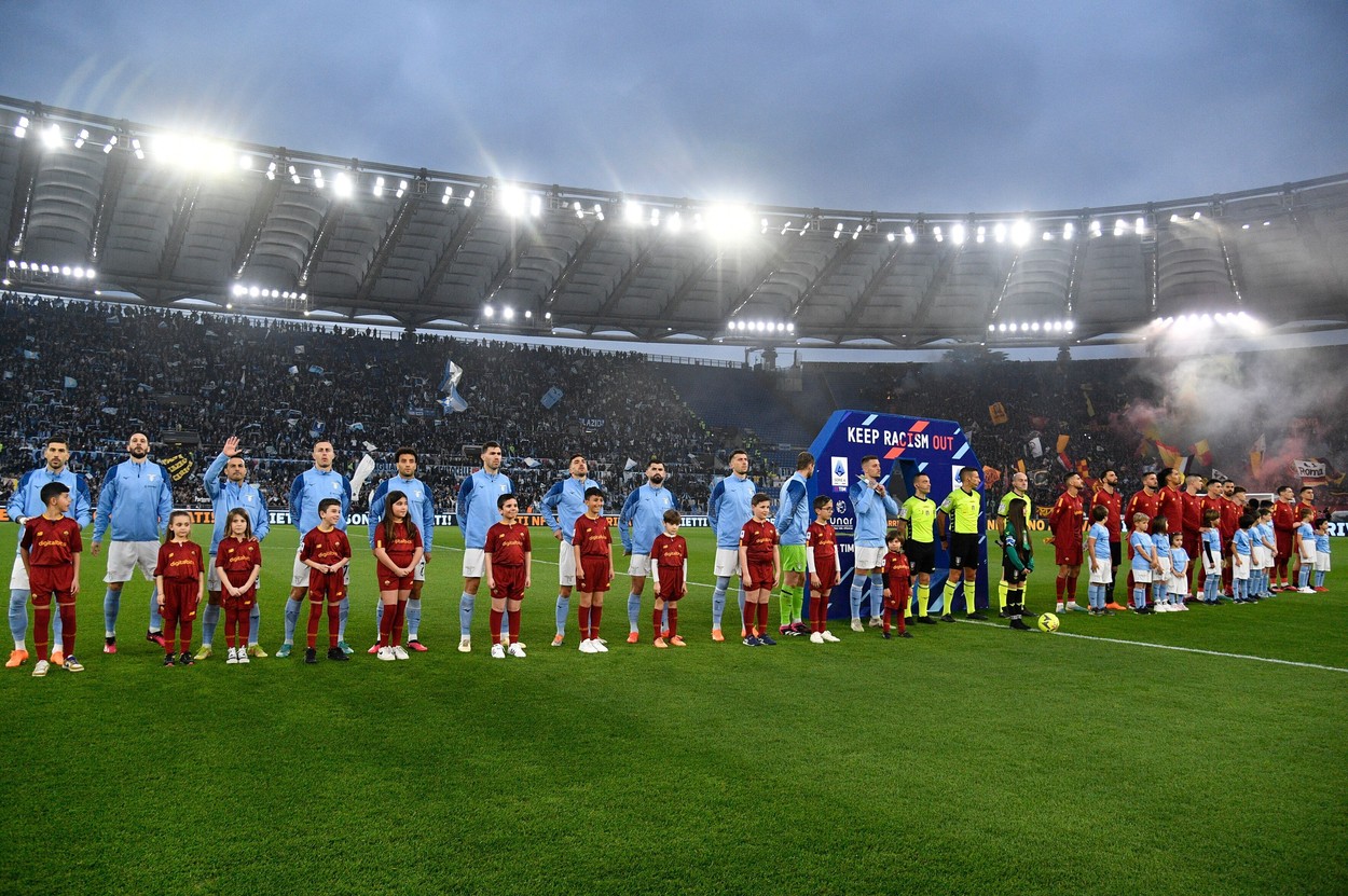 Lazio - AS Roma 0-0, ACUM, pe Digi Sport 3. Duel echilibrat pe Olimpico