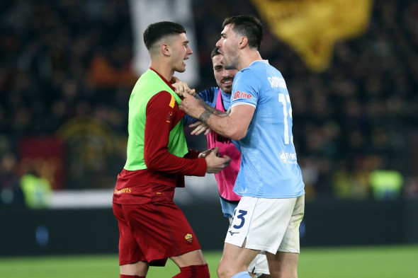 Football: Serie A Championship 2022/2023 - Match day 27 - DERBY SS LAZIO VS AS ROMA, Oympic stadium in Rome