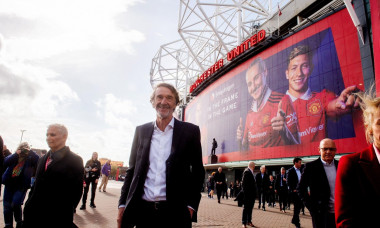 Sir Jim Ratcliffe at Old Trafford, home of Manchester United. Manchester United owners, the Glazer family, announced last November they were conducting a strategic review, with the sale of United one option being considered. Qatari banker Sheikh Jassim Bi