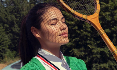 Tennis star Emma Raducanu in front of the camera for Court Supremes