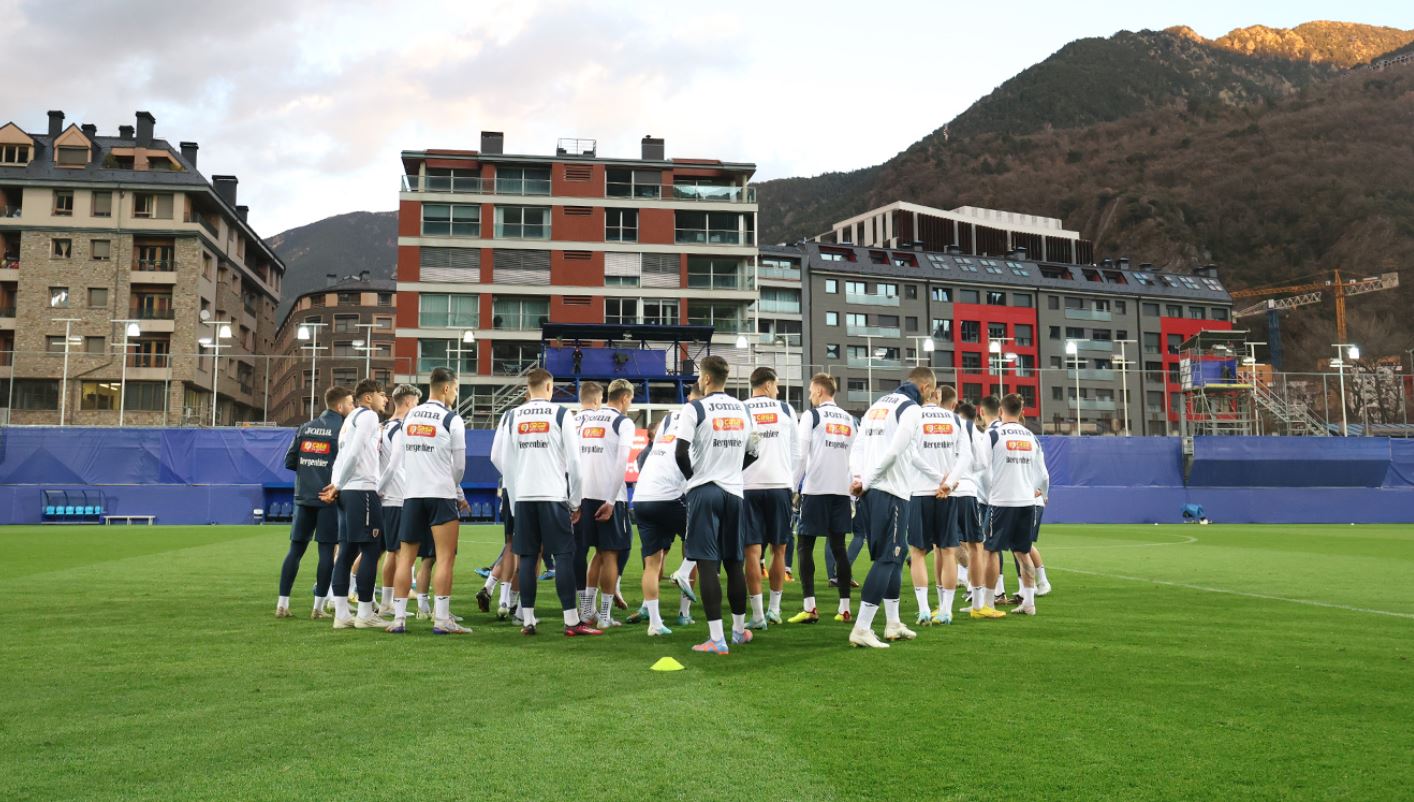 Atmosferă românească în Andorra. “Ei se cred favoriți, sunt comozi cu 0-0”