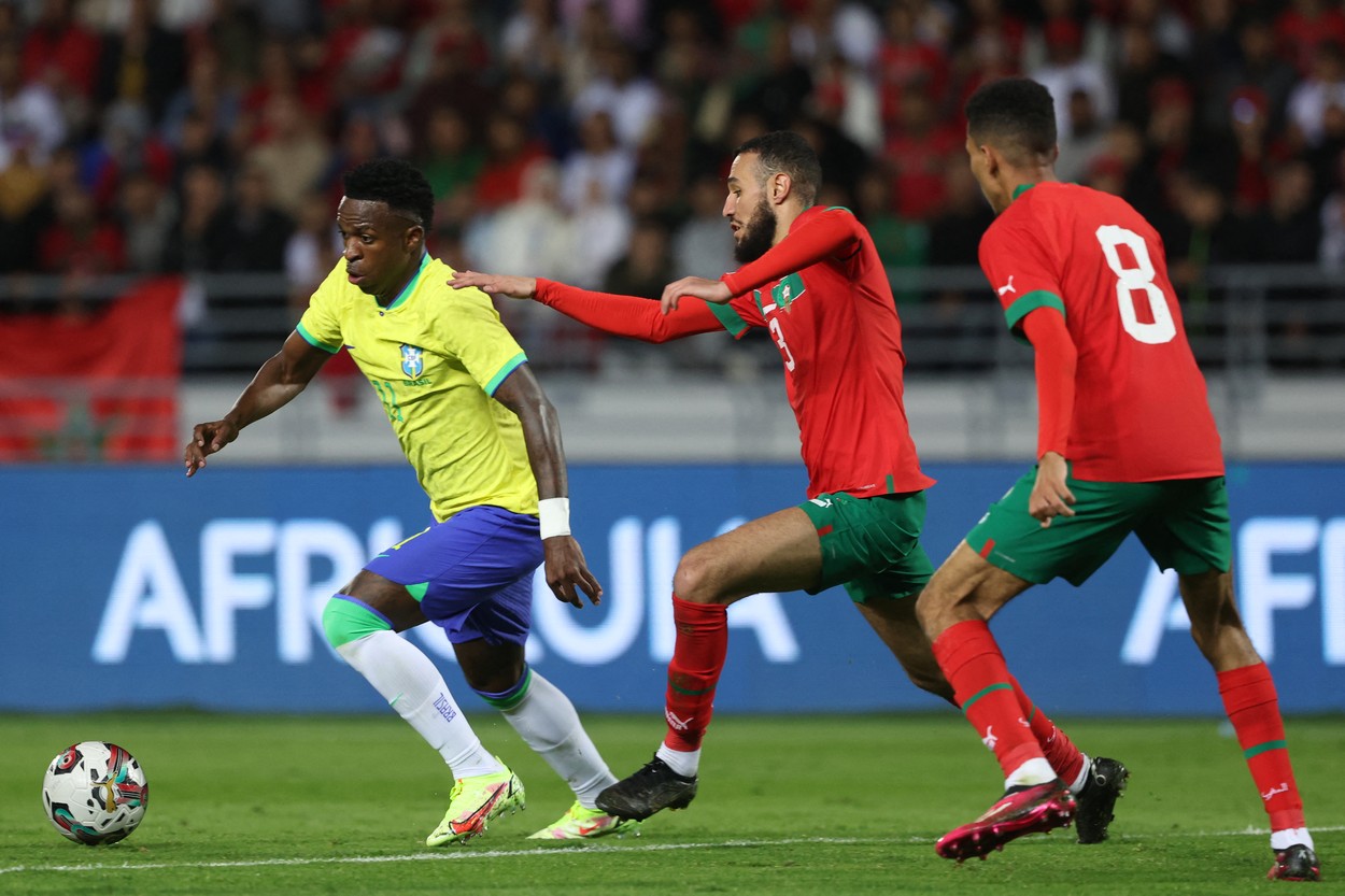 Maroc - Brazilia 2-1. Sud-americanii, învinși în fața unui stadion arhiplin