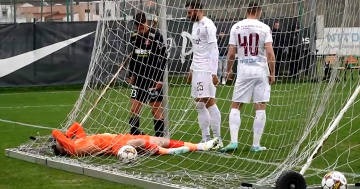 Fază controversată în Hermannstadt - CFR Cluj! Gol anulat de VAR pentru  sibieni, după un moment incredibil - Antena Sport