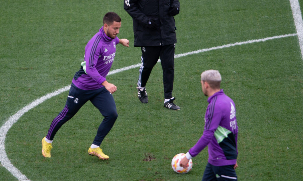 2nd January 2023: Stadium Alfredo Di Stefano, Madrid, Real Madrid CF training; Eden Hazard