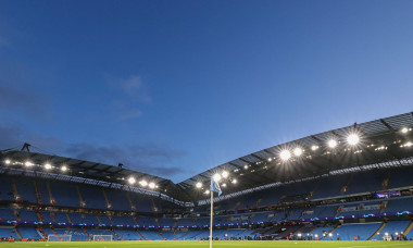 Manchester, UK. 14th Mar, 2023. A general view inside of Etihad Stadium, home of Manchester City ahead of the UEFA Champions League round of 16 Manchester City vs RB Leipzig at Etihad Stadium, Manchester, United Kingdom, 14th March 2023 (Photo by Mark Cos